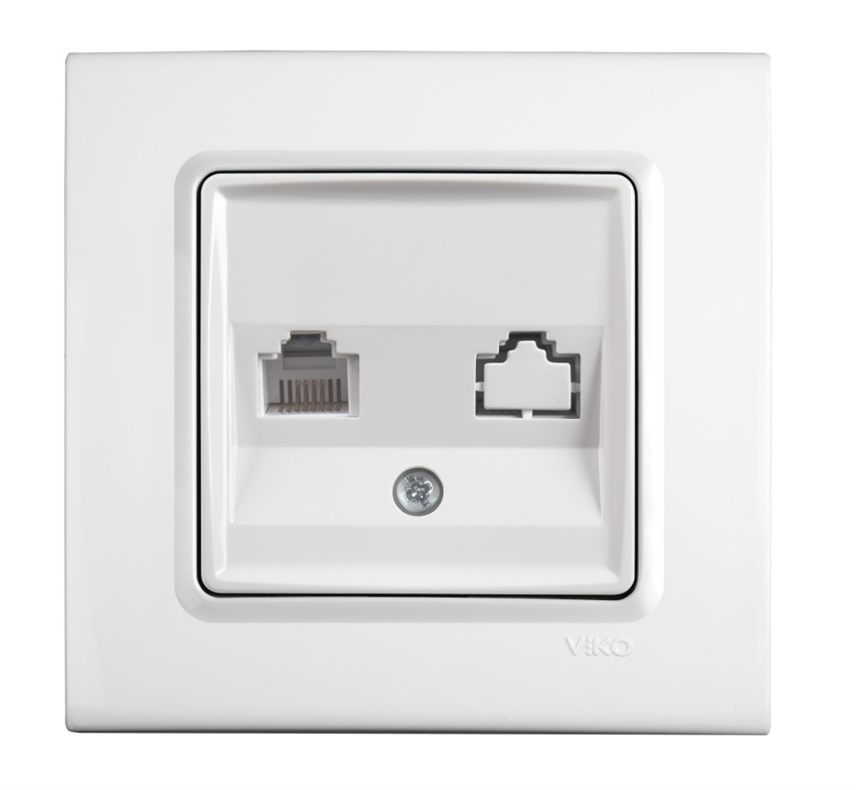 Viko Linnera/Rollina Beyaz Tekli Nümeris CAT3 (Çerçeve Hariç)