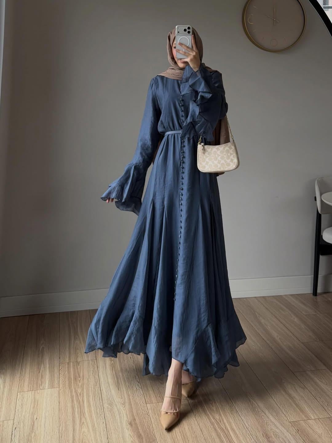 CASSANDRA ELBİSE MAVİ