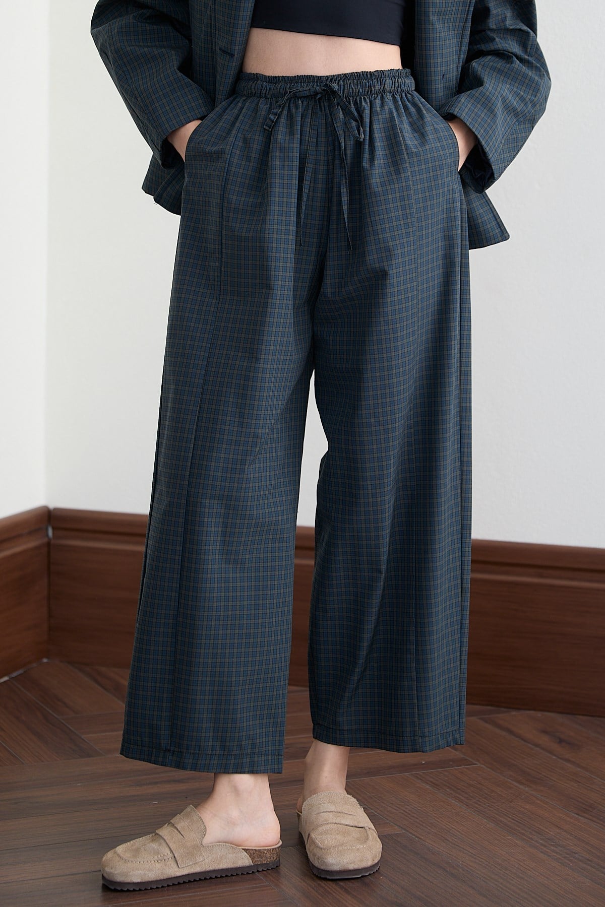 Marlie Ekose Pantolon - LACİVERT