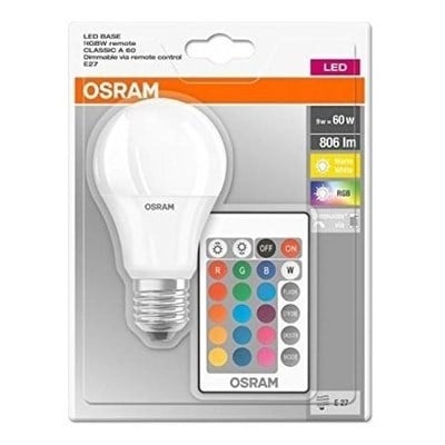9W KUMANDALI LED AMPUL E27 (RGB) OSRAM
