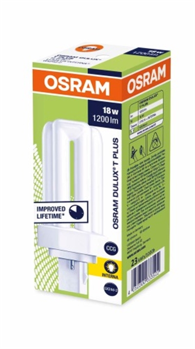 DULUX T PLUS 18W/827 (2 PİMLİ) OSRAM