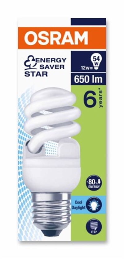 DSTAR MİNİTWİST T2 12W/865 E27 SPİRAL OSRAM