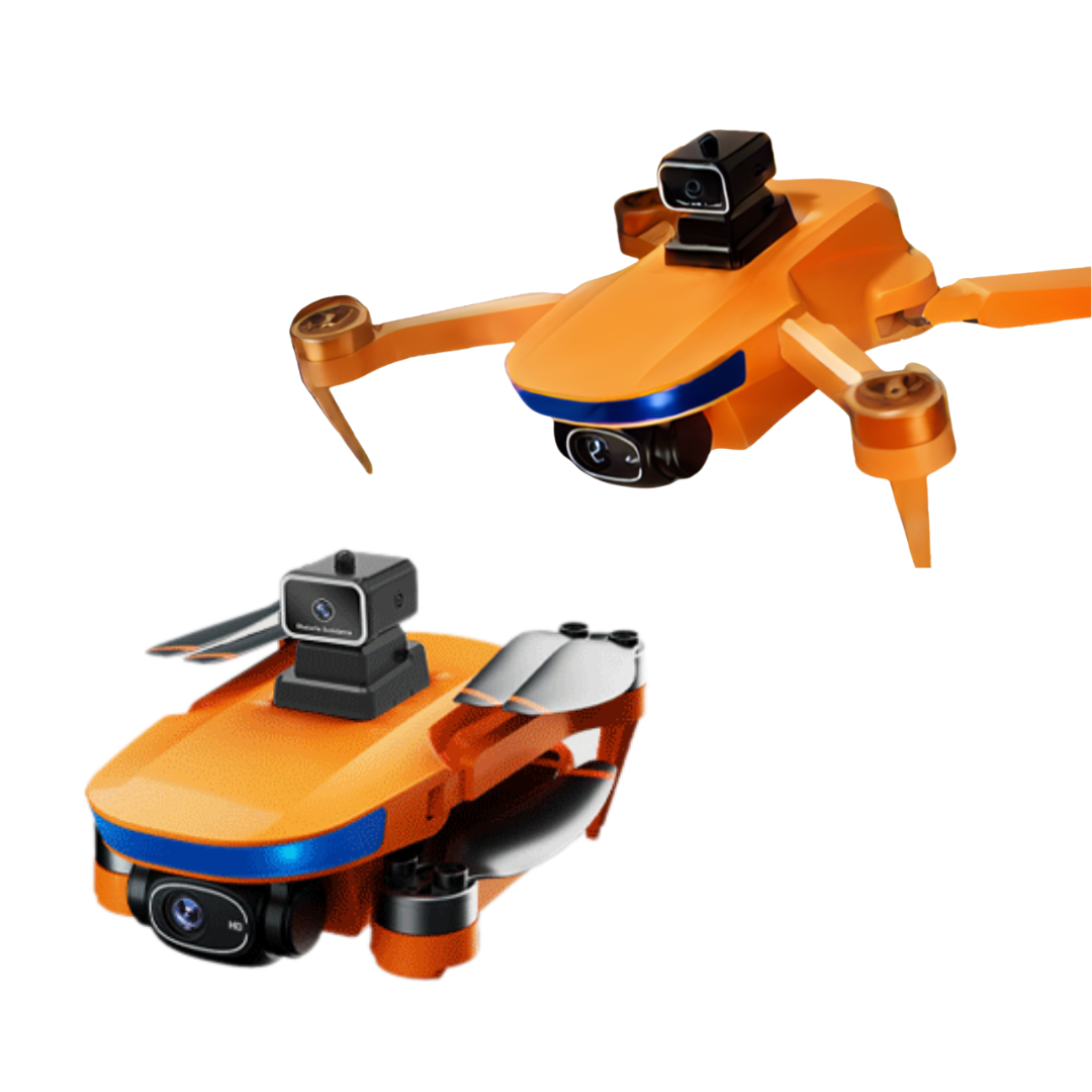 B6 MiniDrone Turuncu 2Batarya ile 30Dakika Uçuş Beni Takip Et Gps 1080p Hd Çift Kamera 5g Wı-fı Engelden Kaçınma