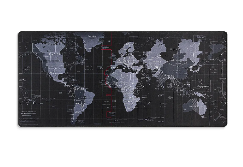 Dünya Desenli 80X30 cm Mouse Pad Xl Gaming Mousepad