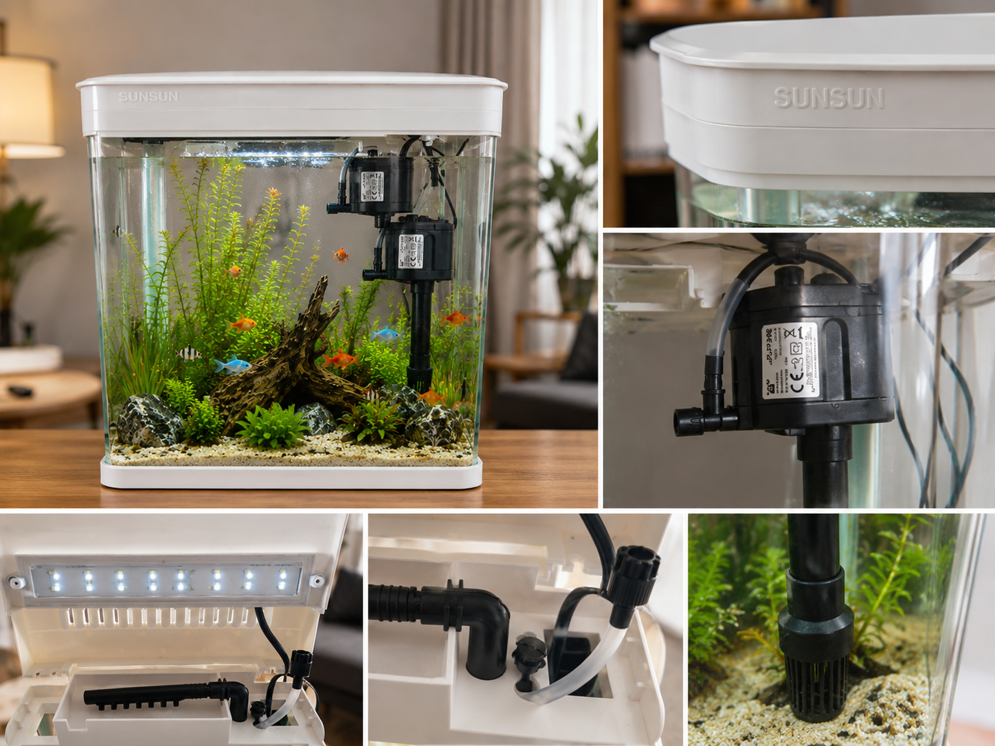 JR-230 Cam Akvaryum 7 Litre BEYAZ