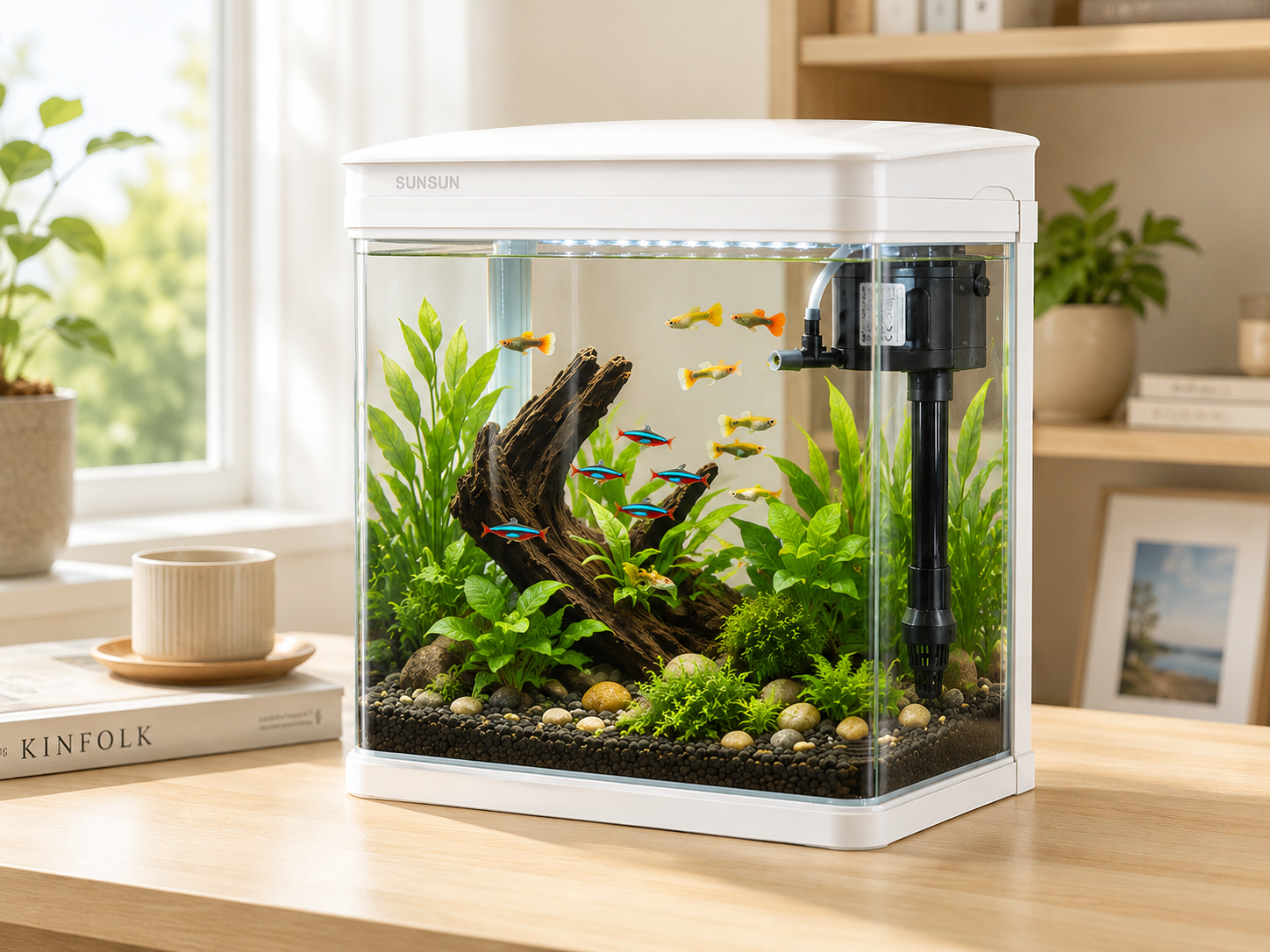 JR-230 Cam Akvaryum 7 Litre BEYAZ