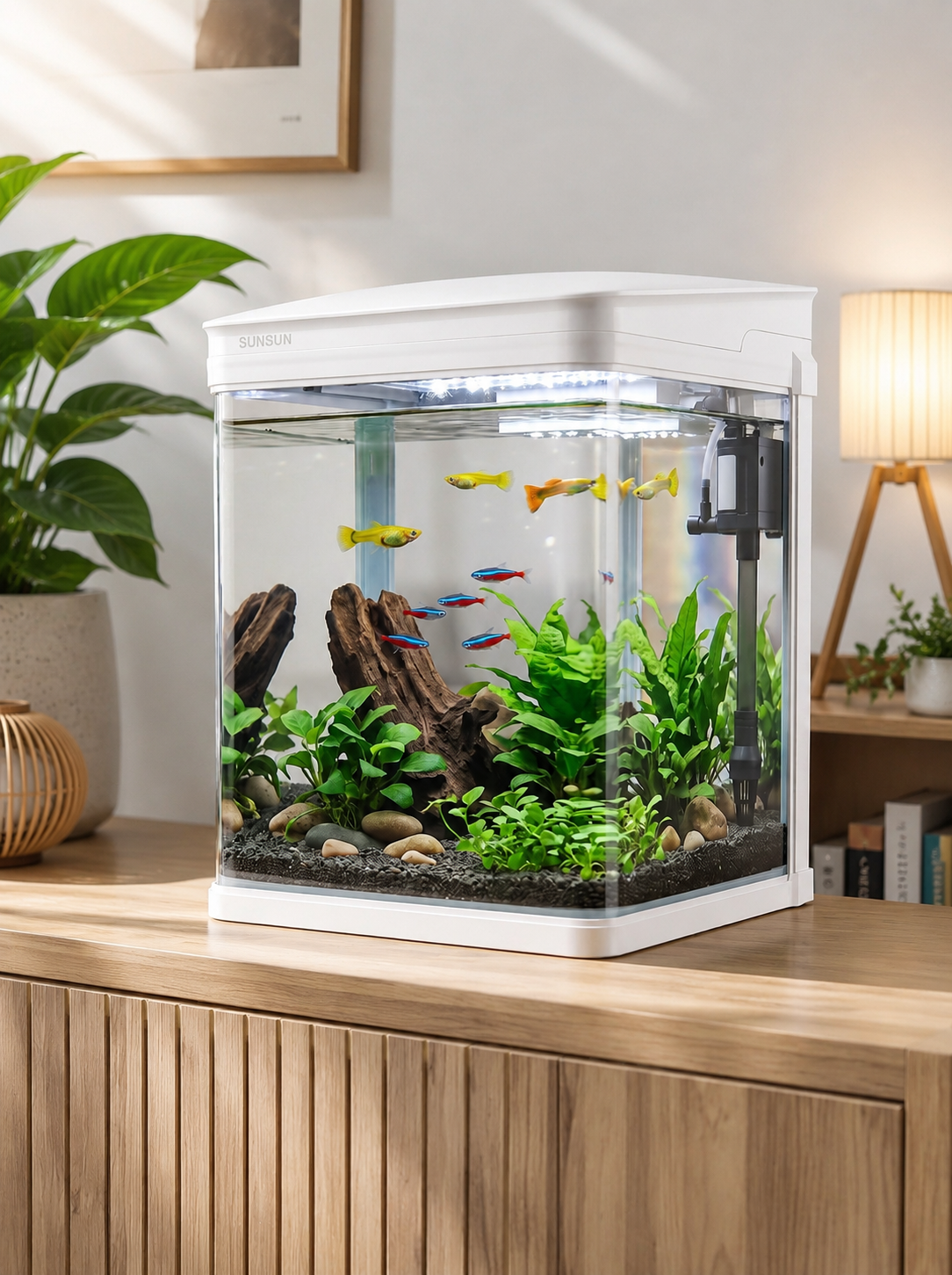 JR-230 Cam Akvaryum 7 Litre BEYAZ