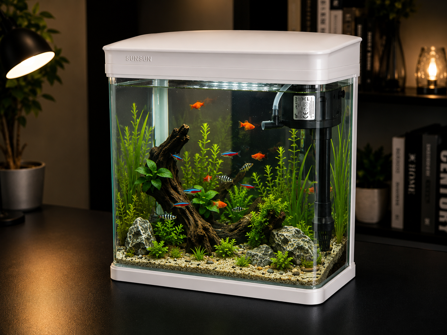 JR-230 Cam Akvaryum 7 Litre BEYAZ