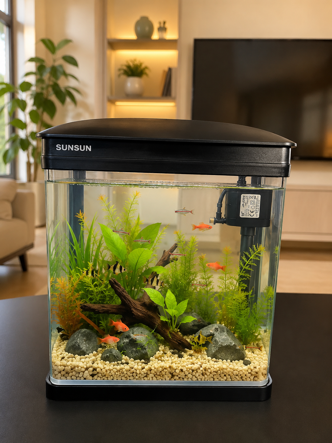 JR-230 Cam Akvaryum 7 Litre SİYAH