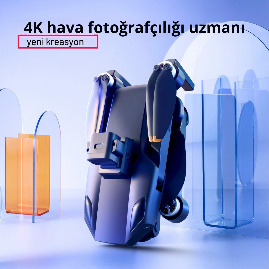 S135Pro Drone GPS 4K Hd Çift Kamera 2 Batarya ile 40 Dakika Uçuş Süresi Engelden Kaçınma Ve BENİ TAKİP ET modu