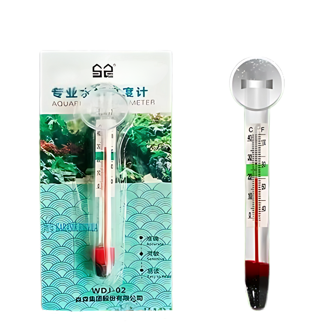 Sunsun WDJ-02 Cam Akvaryum Termometresi | Analog, Vantuzlu, ±1°C Hassasiyet