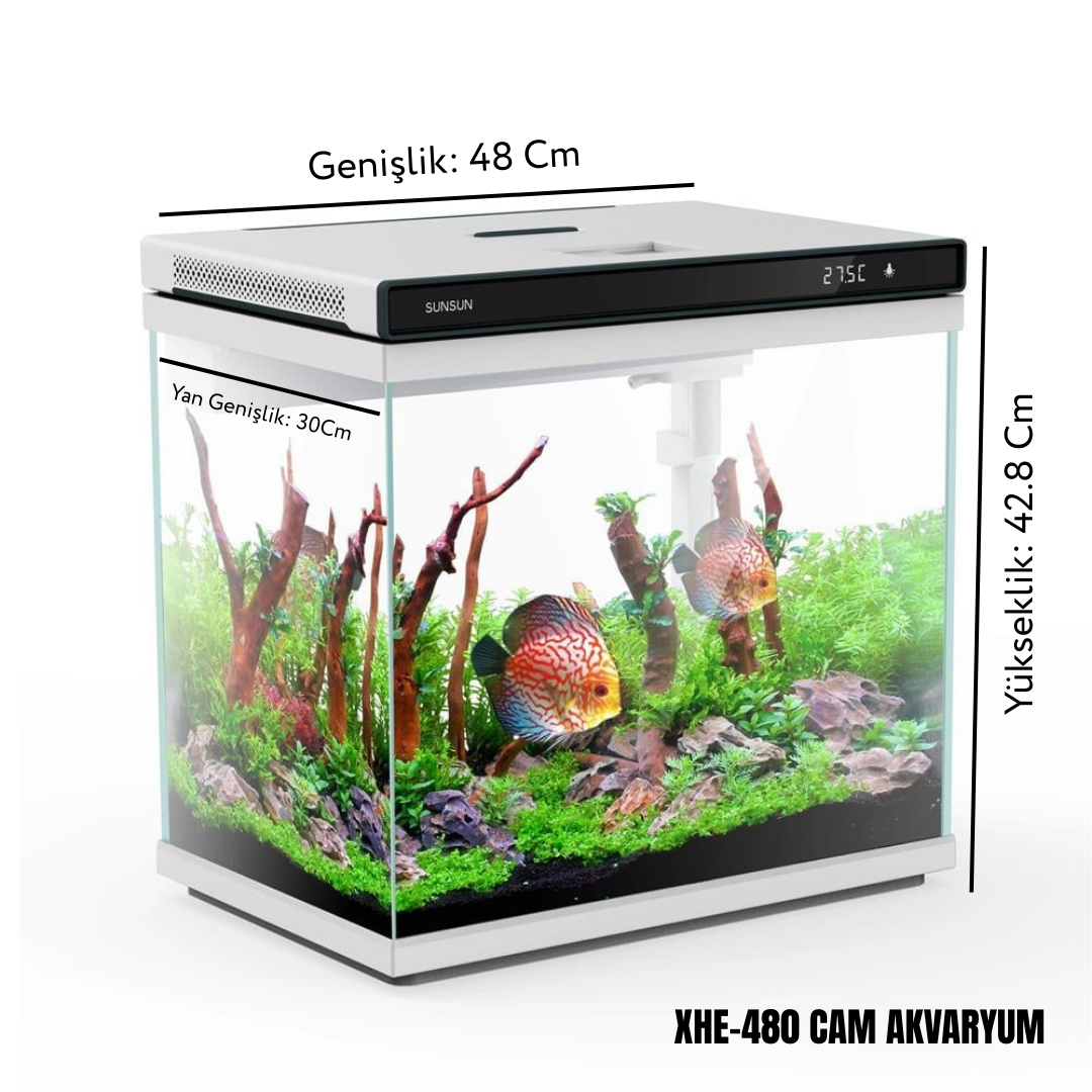 SunSun XHE-480 Cam Akvaryum 46 Litre
