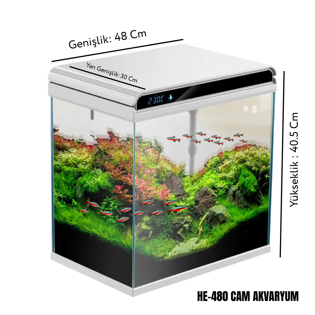 SunSunHE-480 Cam Akvaryum 42 Litre