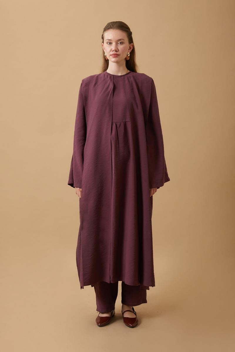  Diena Tunik Takım Bordo