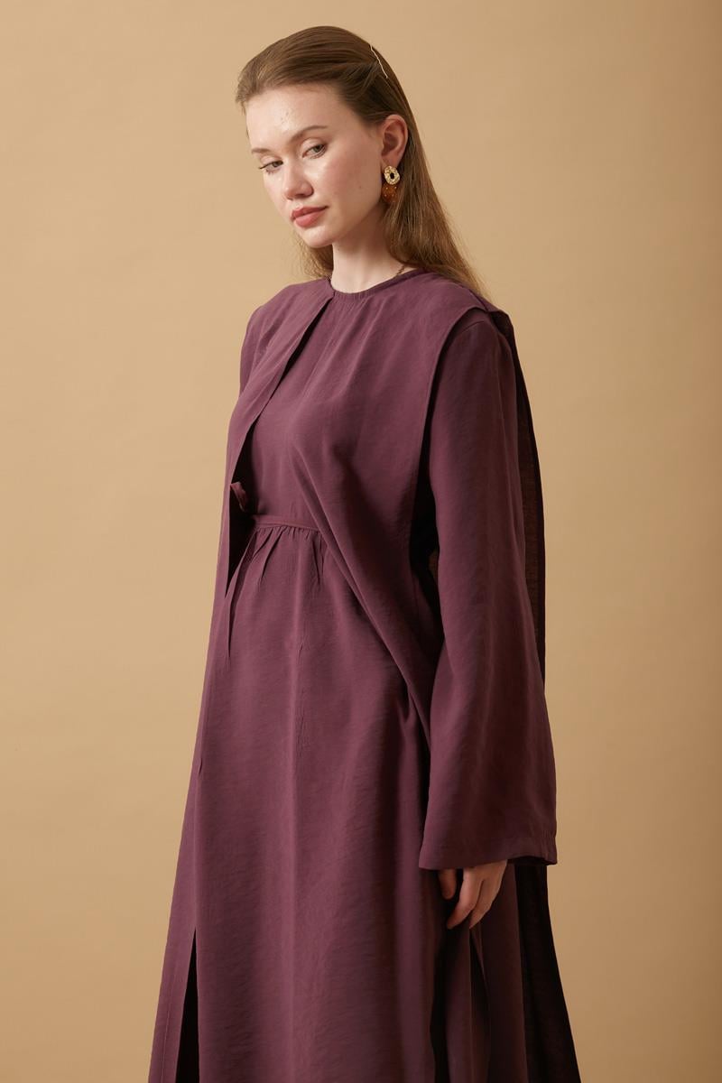  Diena Tunik Takım Bordo