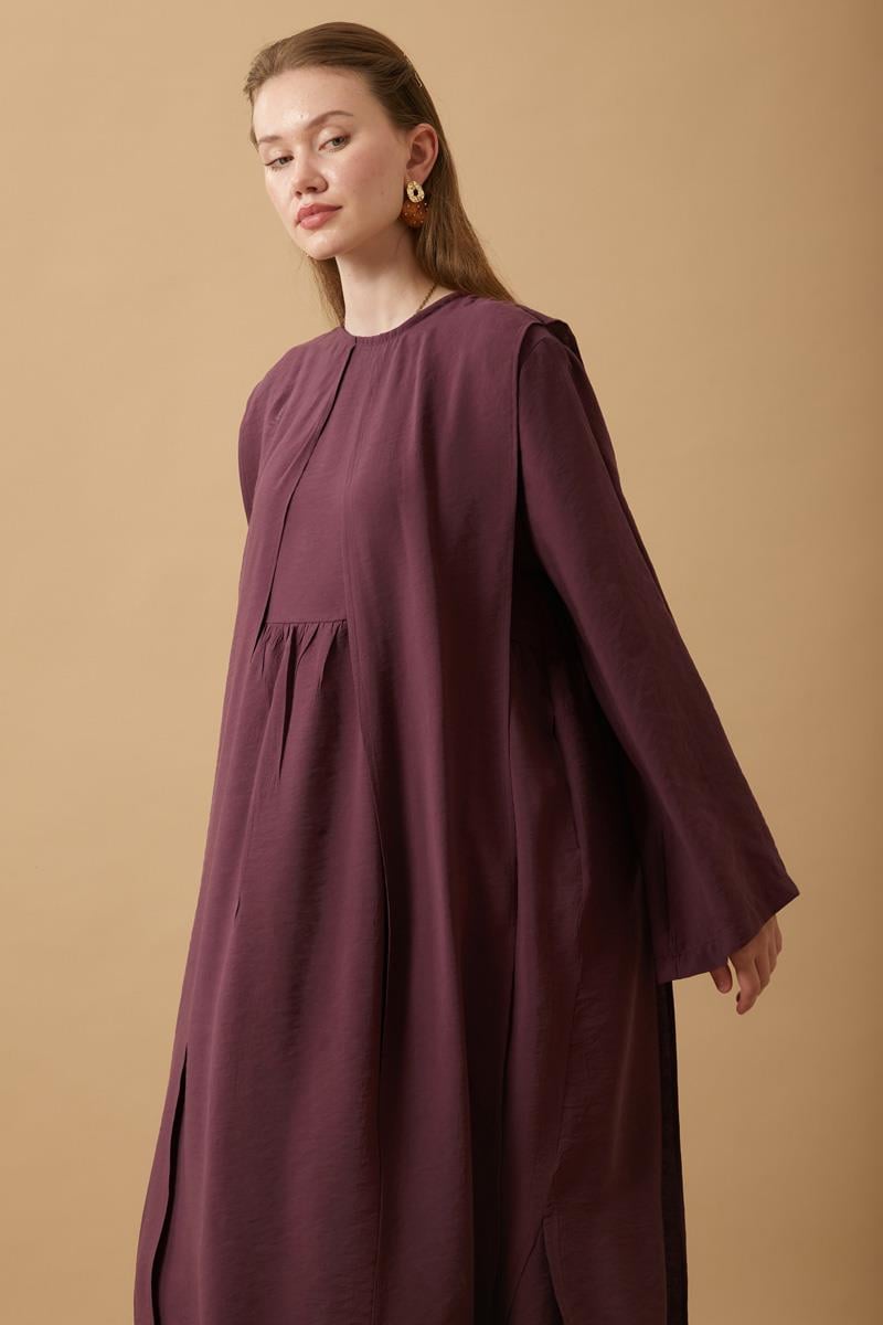  Diena Tunik Takım Bordo