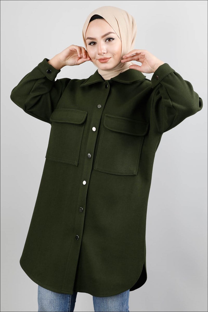 1178 Oversize Haki Ceket 