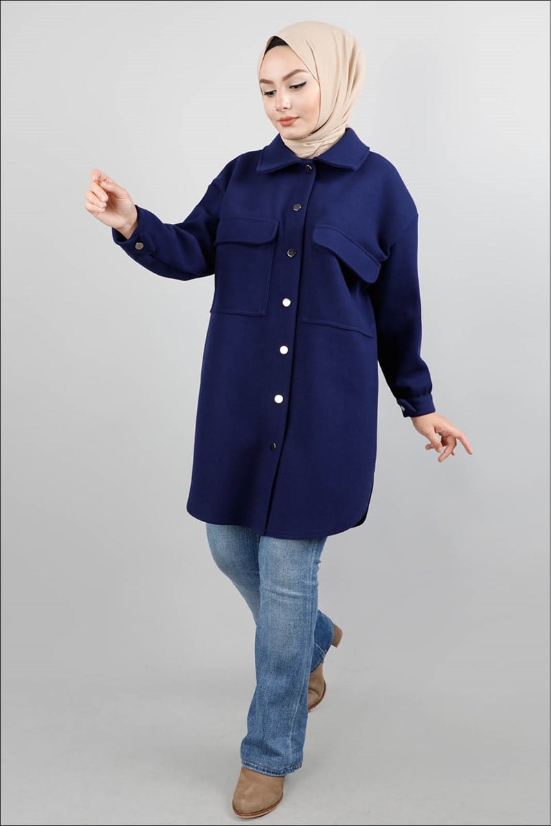 1178 Oversize Lacivert Ceket 