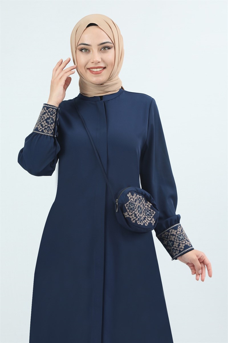 1391 شنطة عباية زرقاء