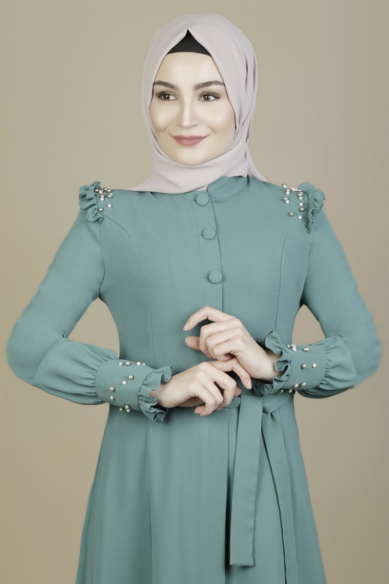 İncili Mint Tunik