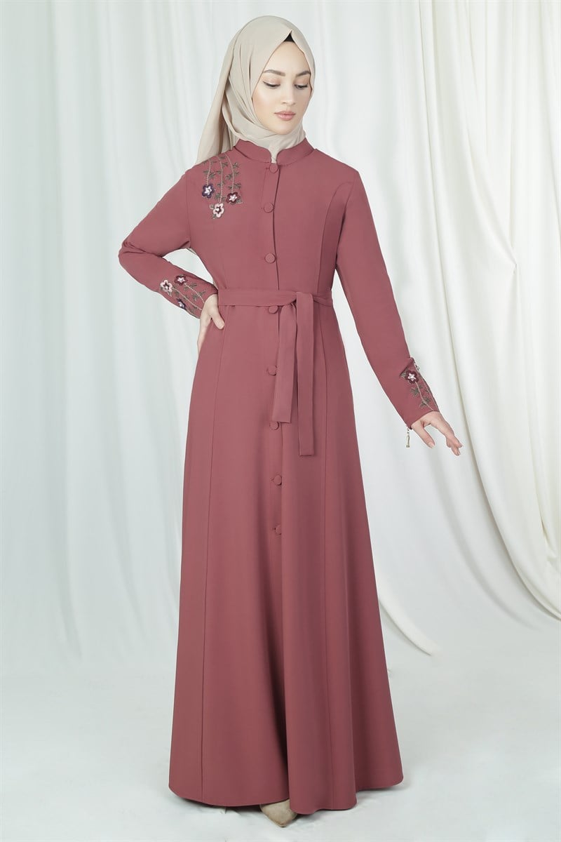 3205 Flora Nakışlı Somon Ferace