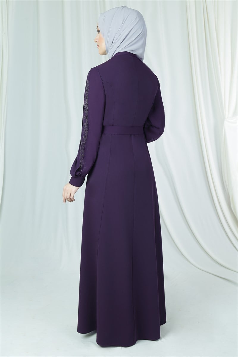 3245 Purple Sultan Abaya