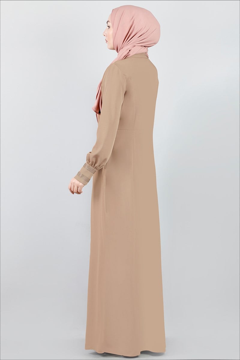 3277 Şerit Taşlı Vizon Ferace