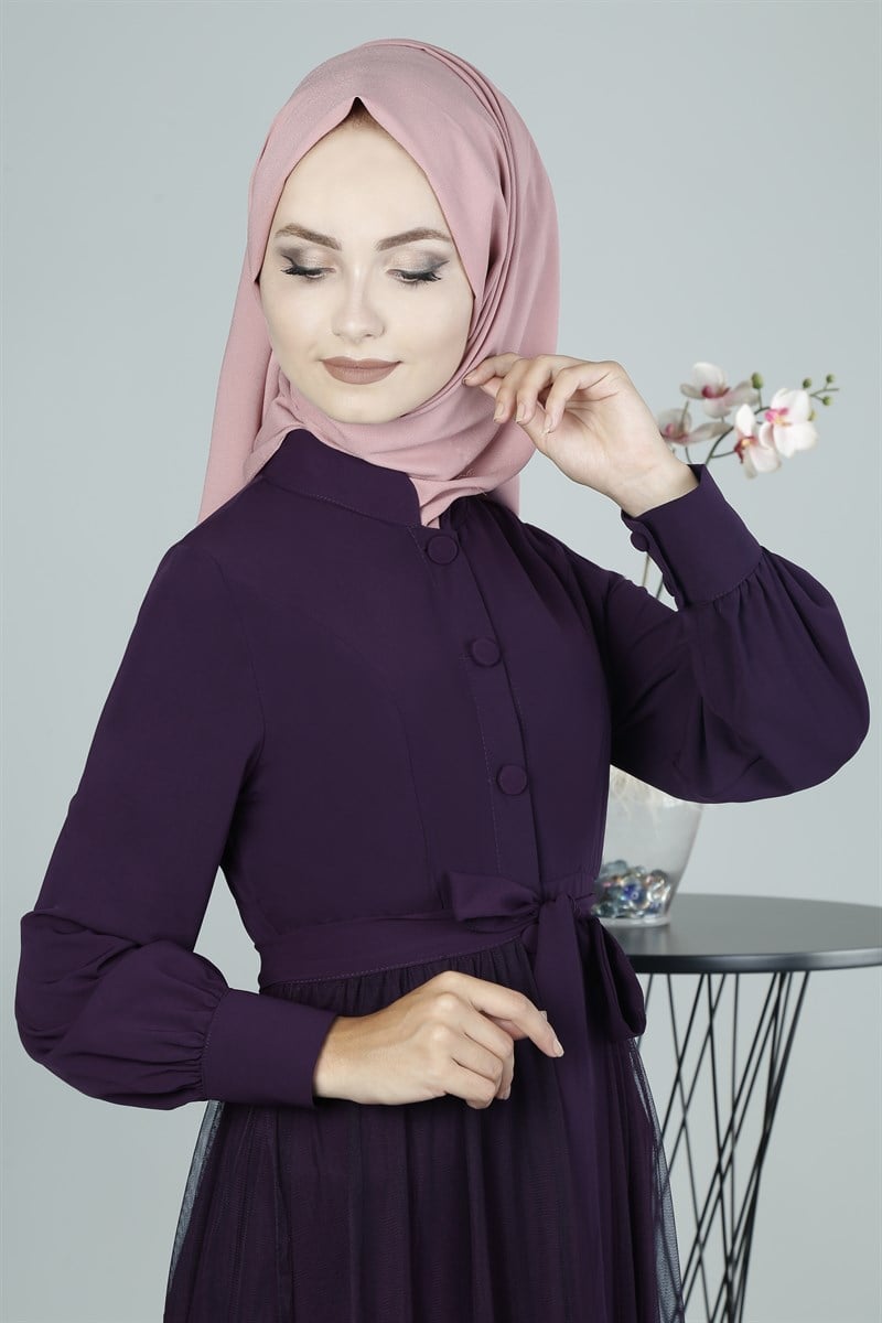3340 Tüllü Mürdüm Ferace