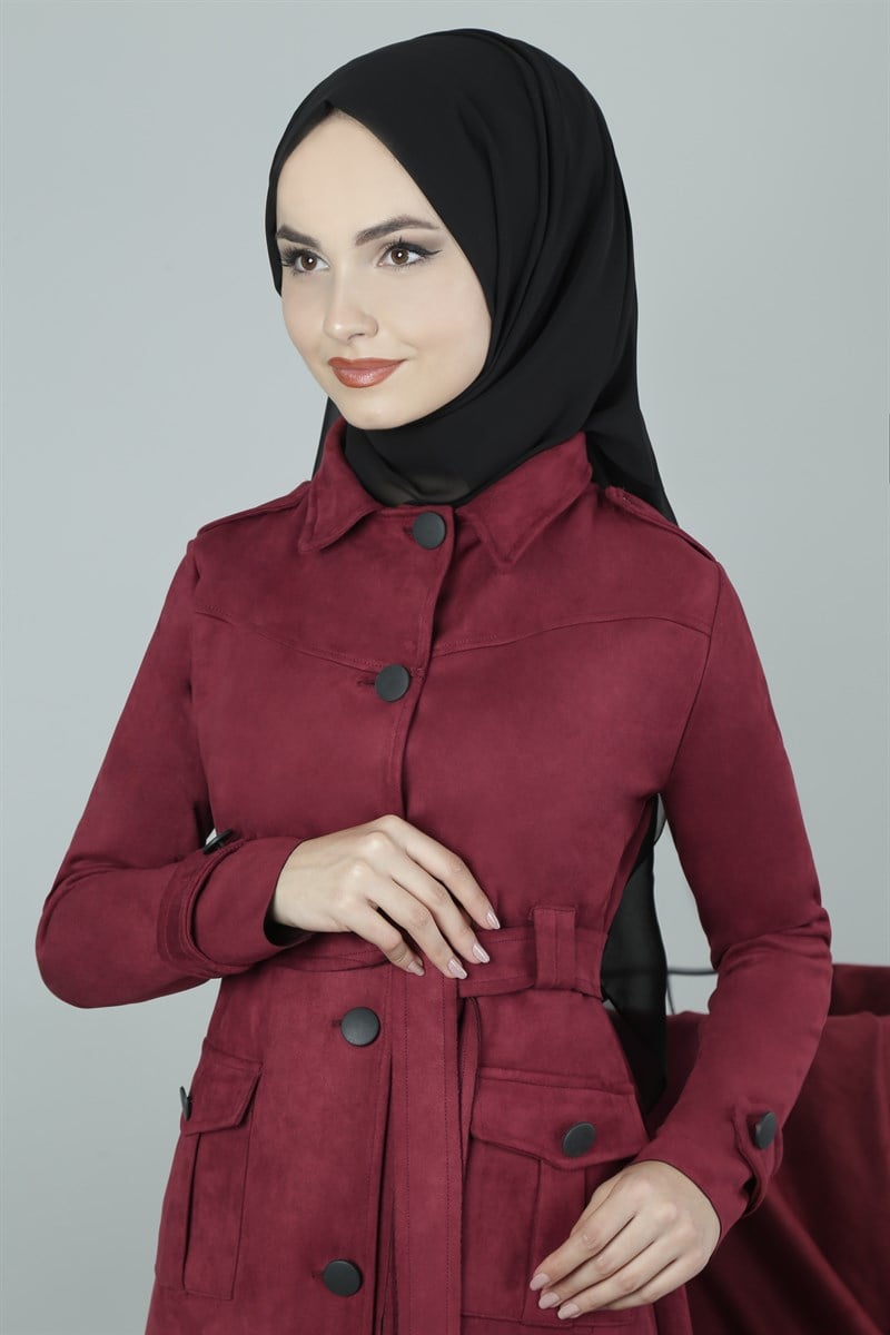 3393 Düğmeli Şarabi Kap