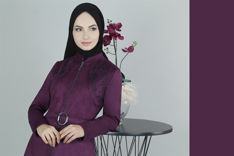 3423 Galvo Lazer Desenli Mürdüm Kap