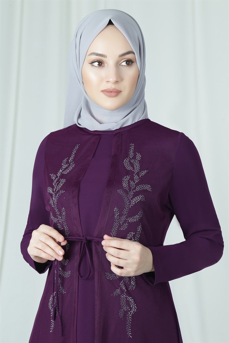 3633 Taşlı Mürdüm Takım
