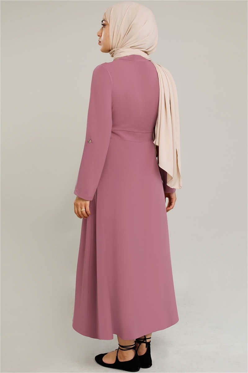 3809 Uçları Büzgülü Kap Gül Kurusu