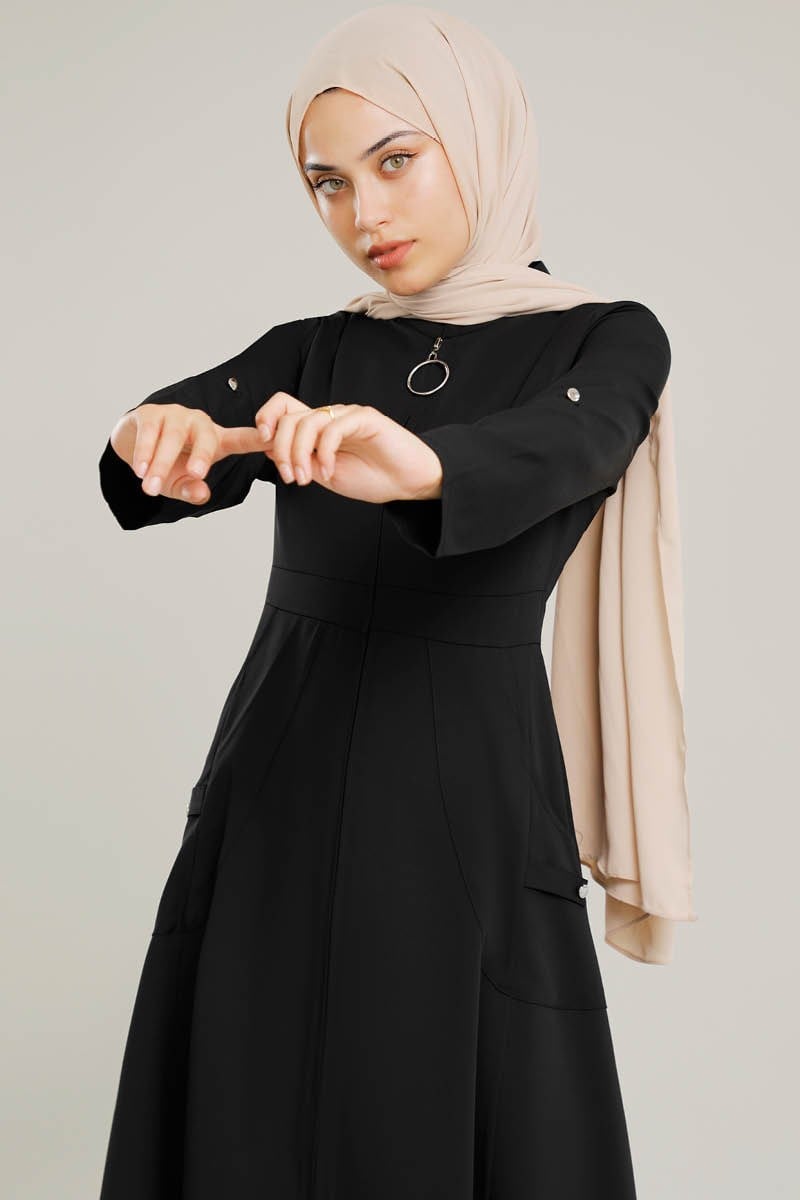 3809 Uçları Büzgülü Kap Siyah