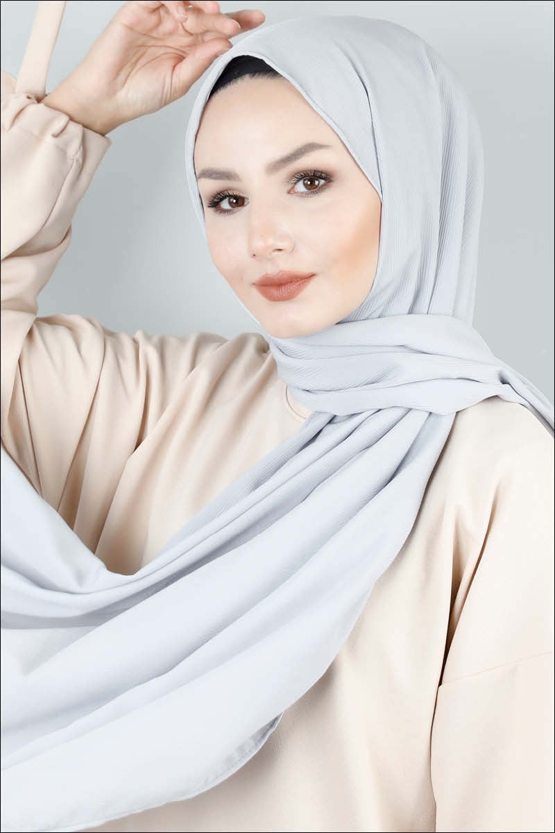 4415 Astra Medine İpeği Gümüş Şal