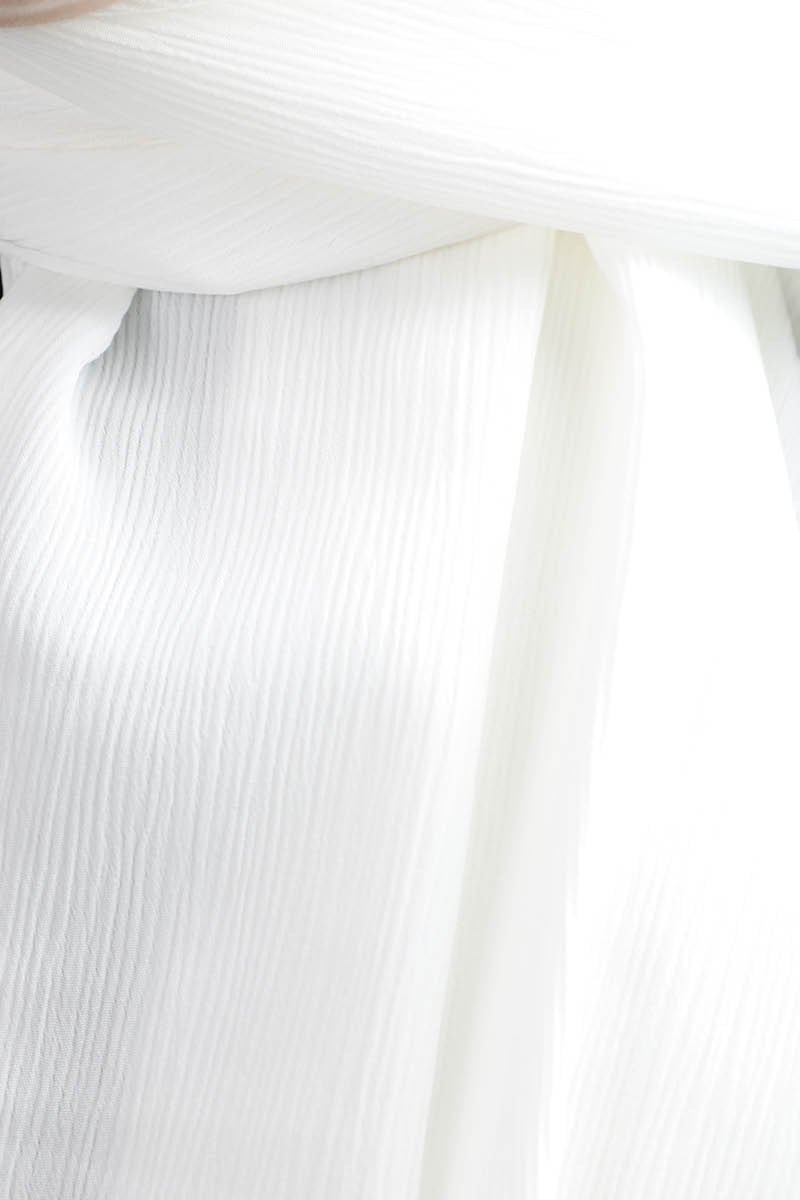 4415 Astra Medine İpeği Kırık Beyaz Şal