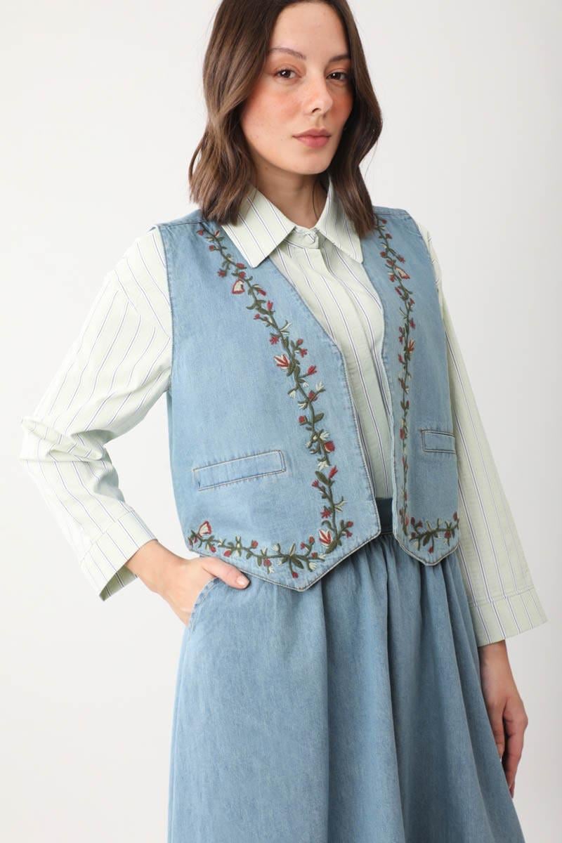 Alçiçek Denim Takım Açık Mavi