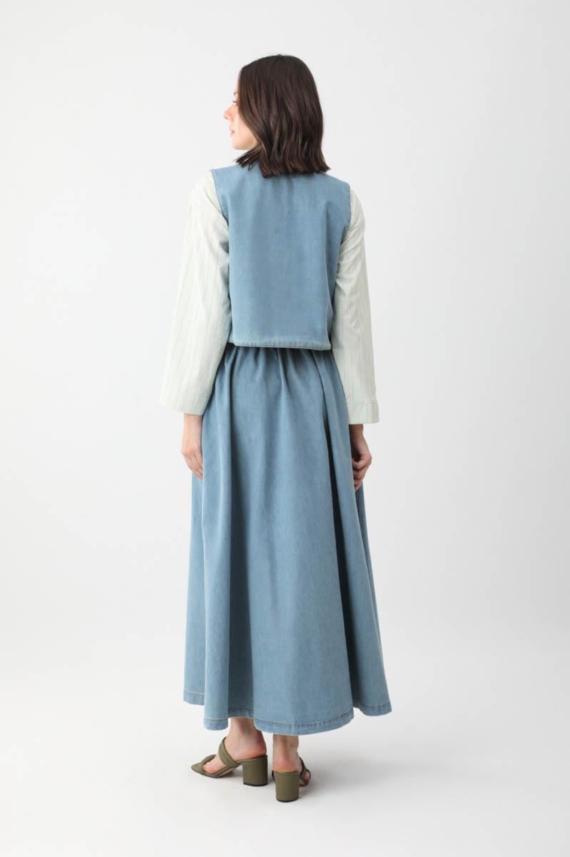 Alçiçek Denim Takım Açık Mavi