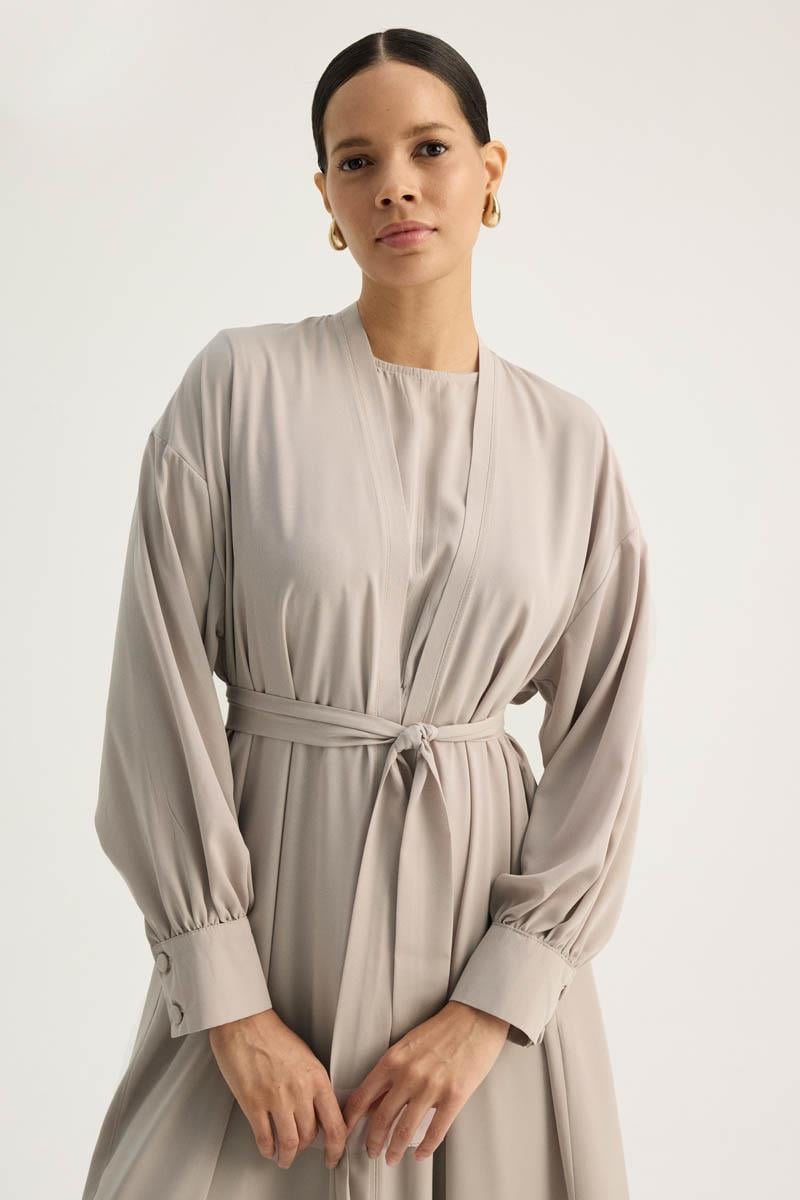 Arka Parçalı Abaya Takım Taş