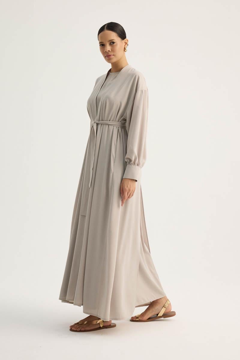 Arka Parçalı Abaya Takım Taş