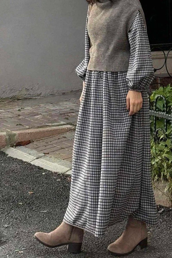 Balıkçı Yaka Triko Süveter Toprak