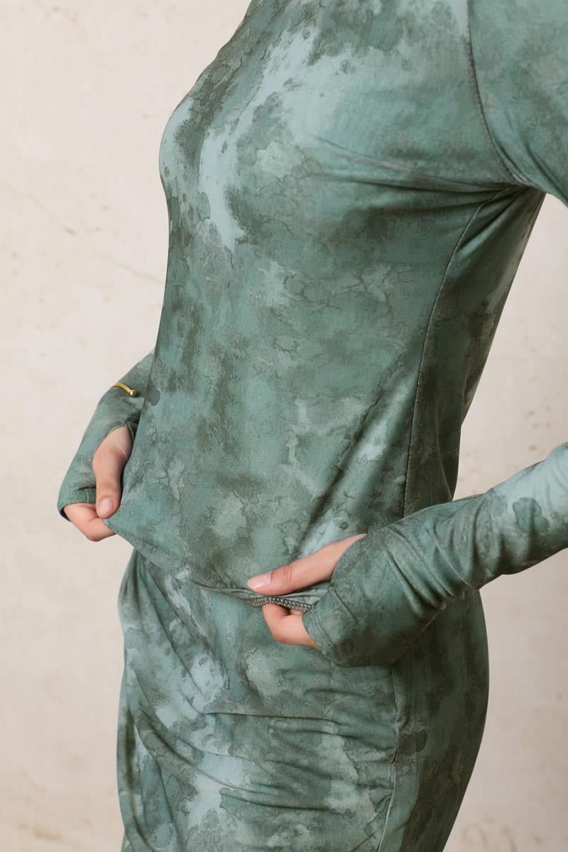 Batik Desenli Body Mint