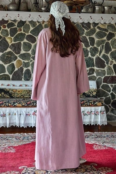 Belden Bağlamalı Abaya