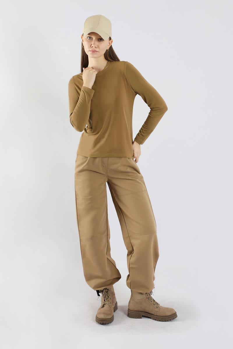 Bisiklet Yaka Body Camel