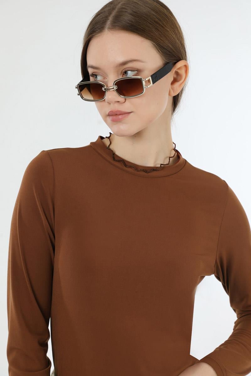 Bisiklet Yaka Body Kiremit