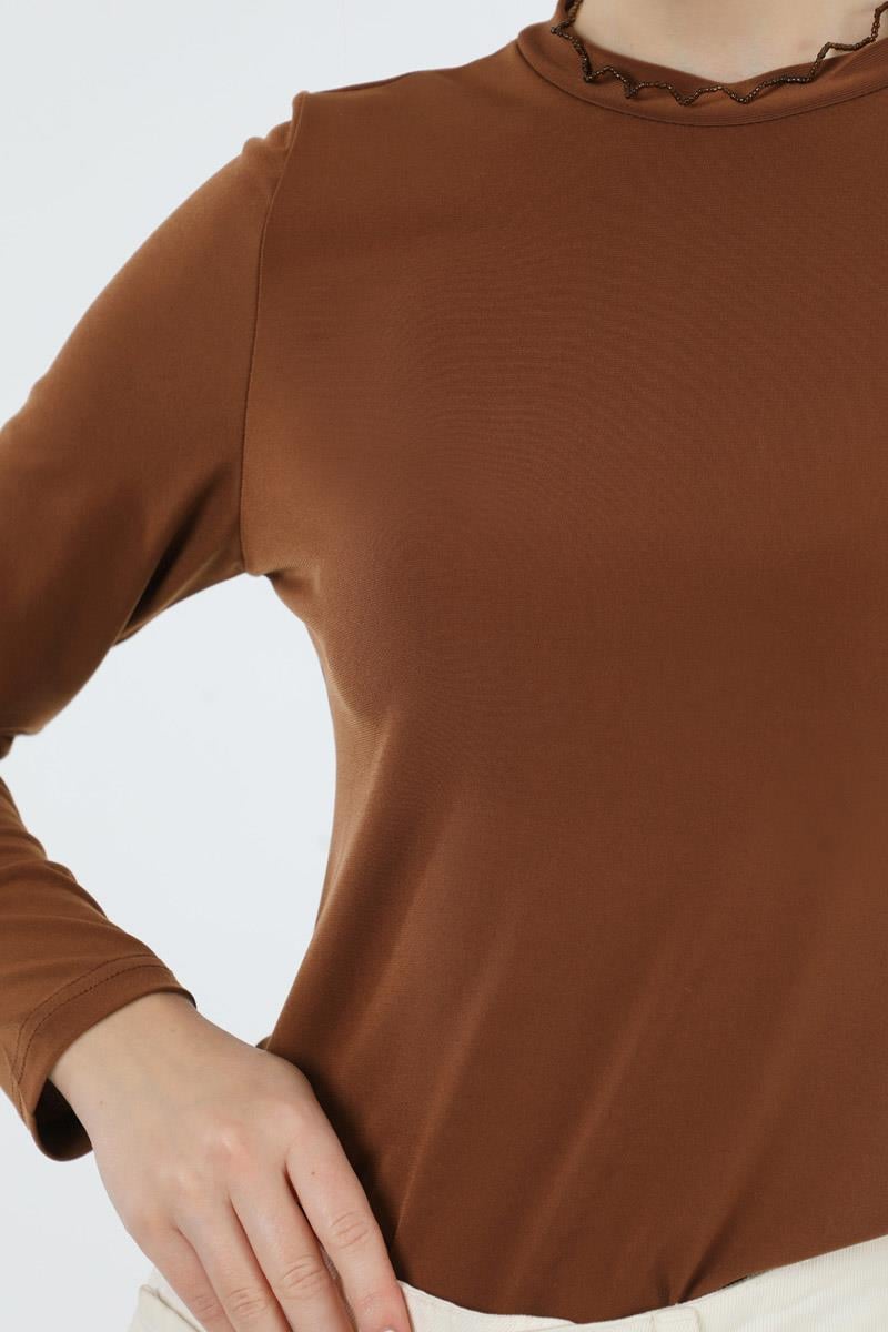 Bisiklet Yaka Body Kiremit