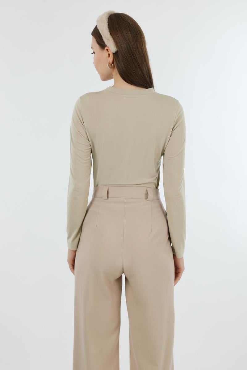 Bisiklet Yaka Body Taş