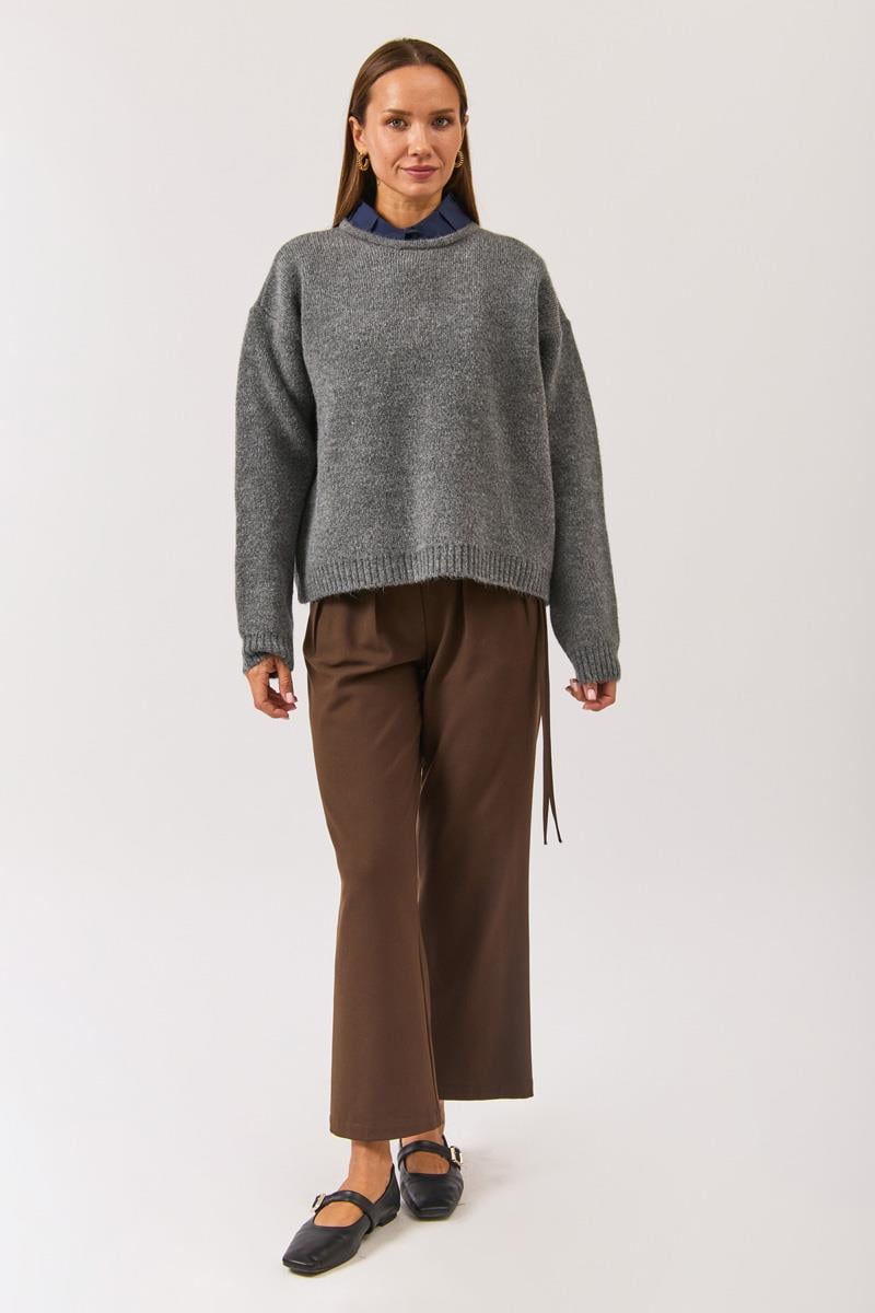 Biyeli Oversize Kazak Antrasit