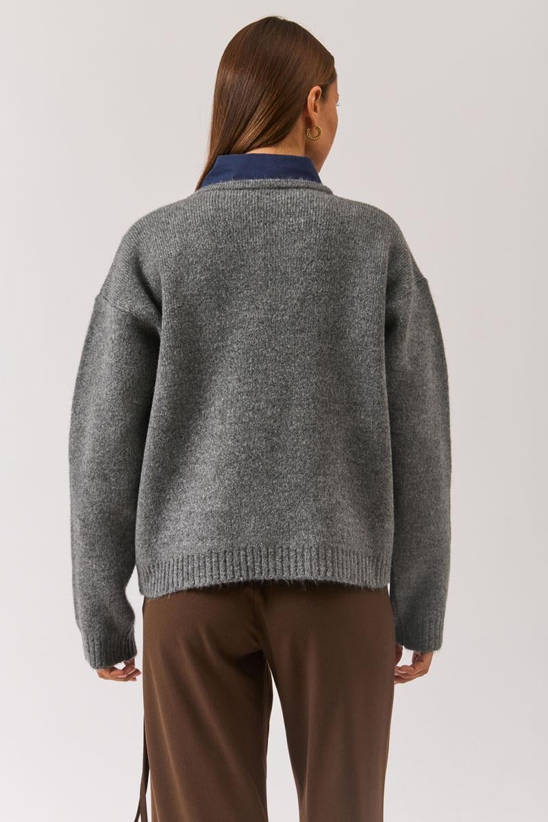 Biyeli Oversize Kazak Antrasit