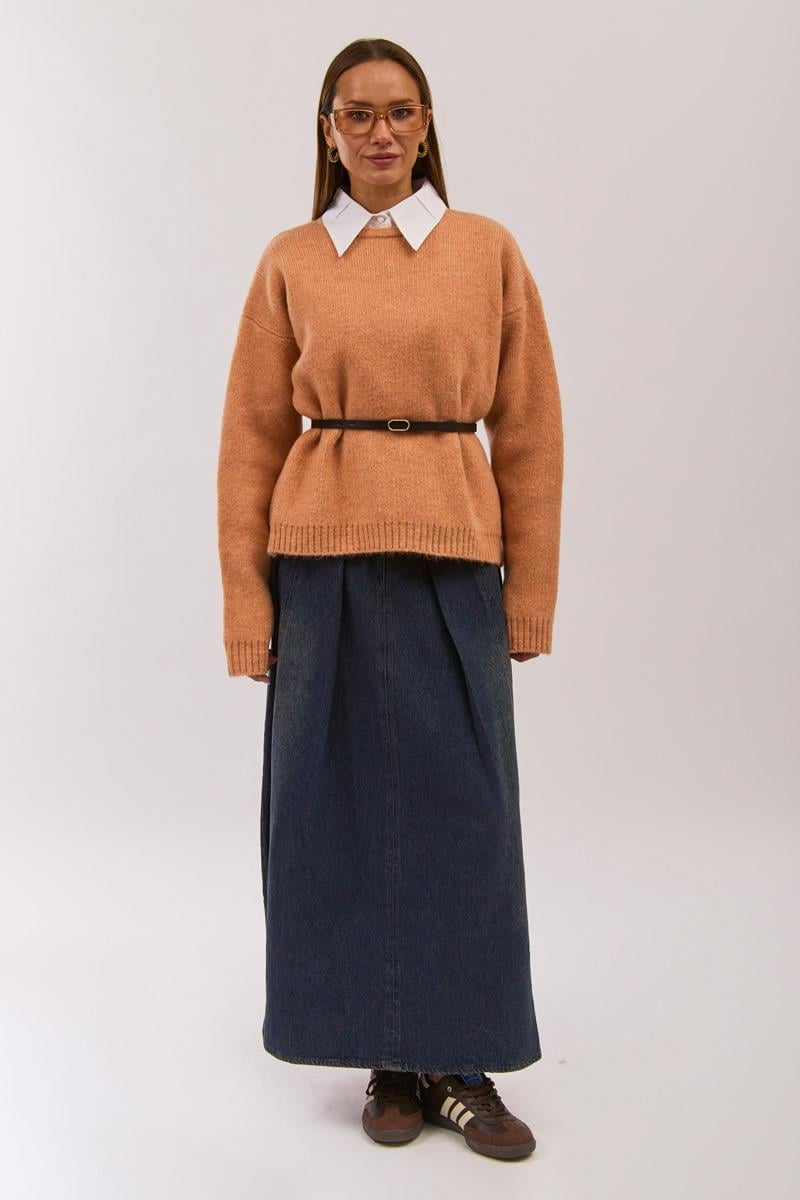 Biyeli Oversize Kazak Yavruağzı