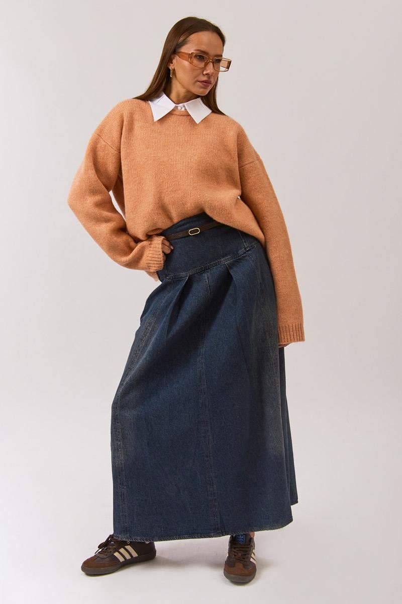 Biyeli Oversize Kazak Yavruağzı